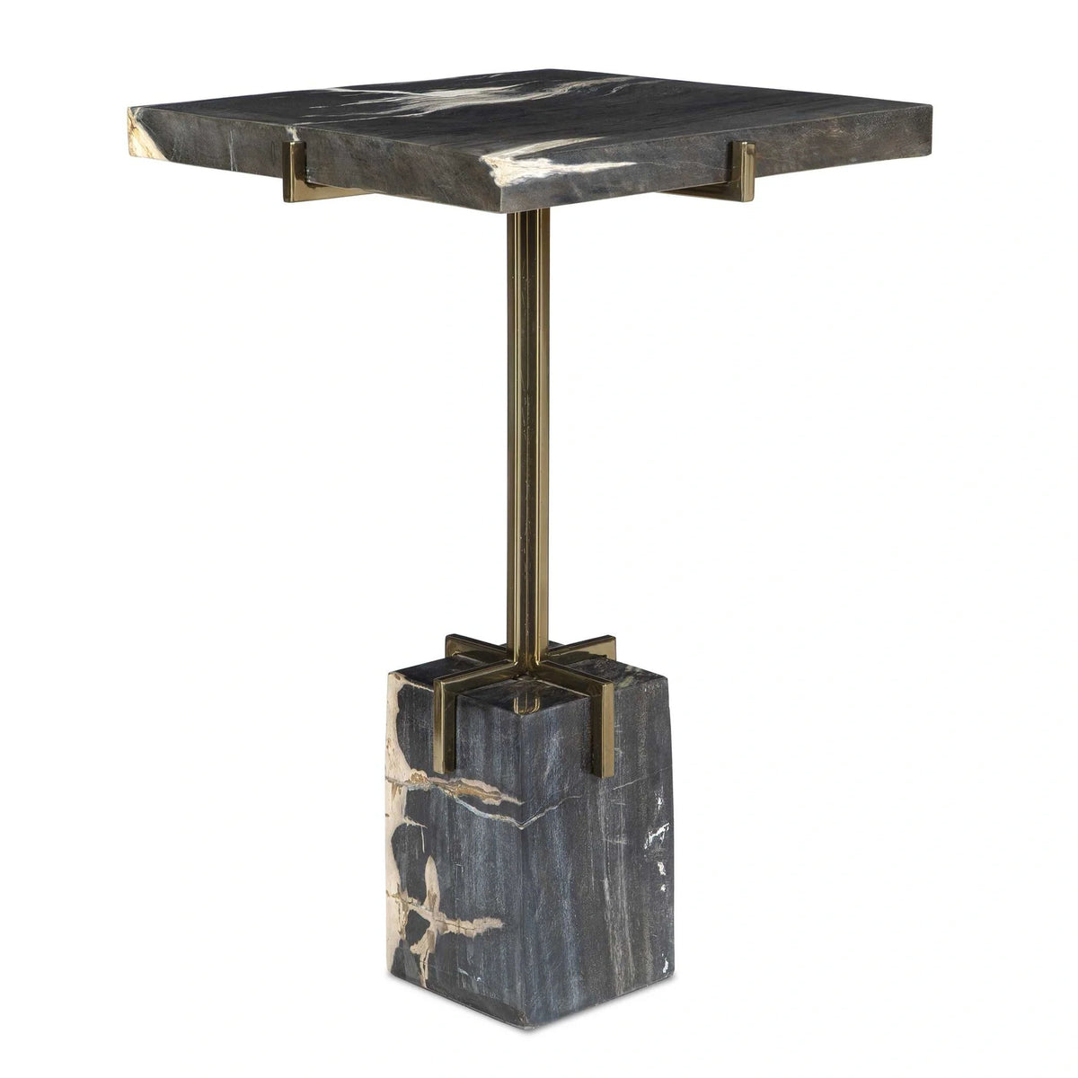 Petrified Wood Accent Table