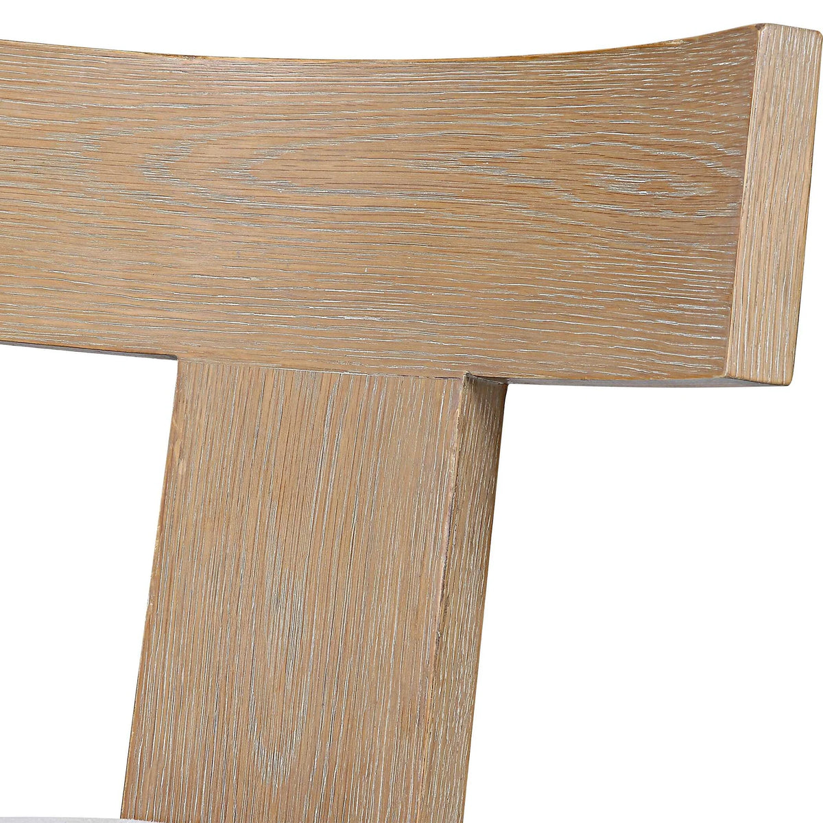 Oak Armless Accent Chair