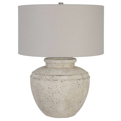 Aged Stone Table Lamp