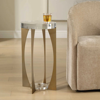 Brass Accent Table