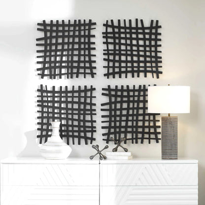 Iron Grid Wall Panel