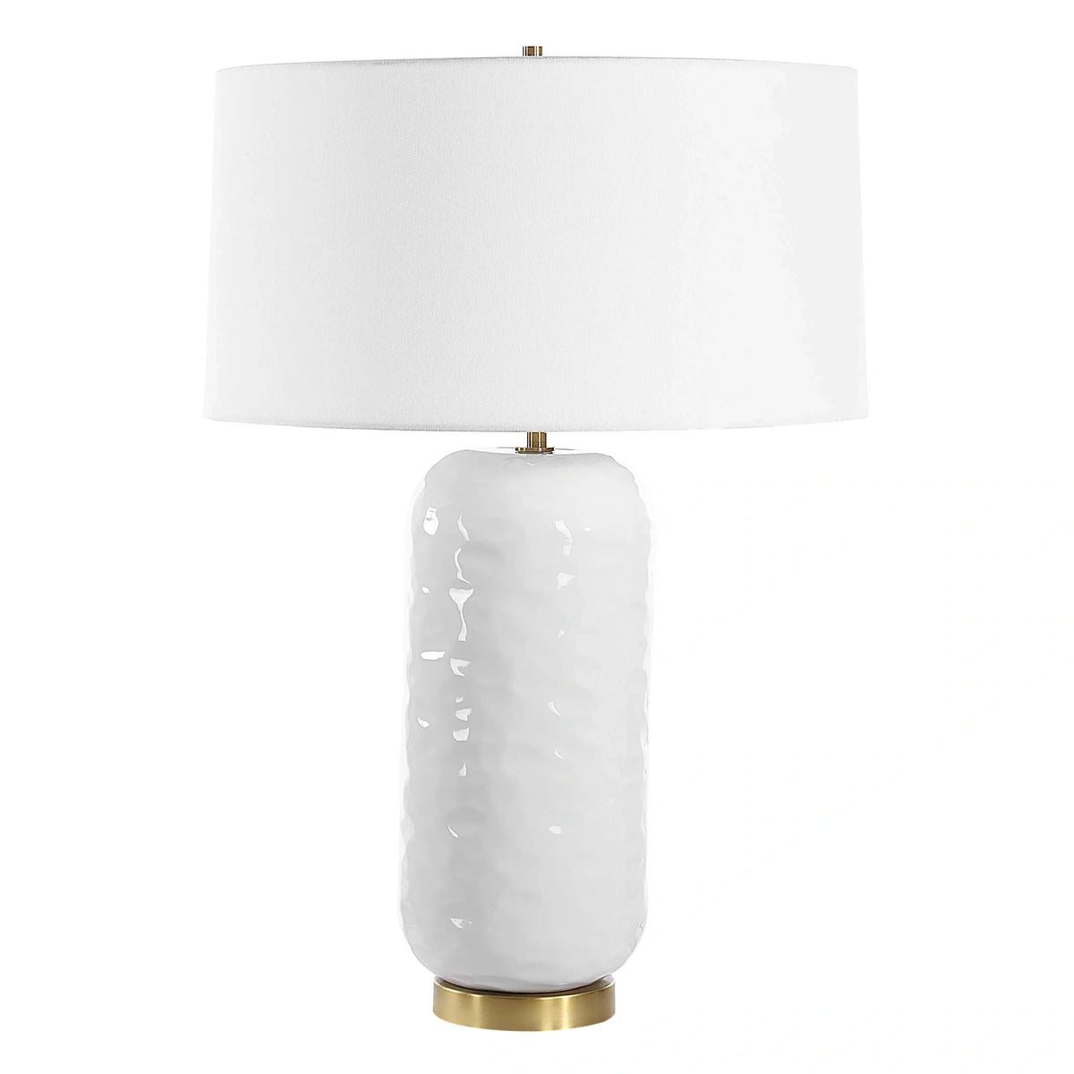 White Glaze Table Lamp