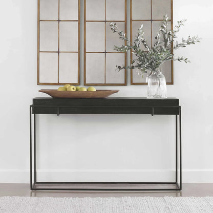Modern Black Console Table