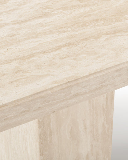 Enzo 98-Inch Travertine Dining Table | FINAL SALE