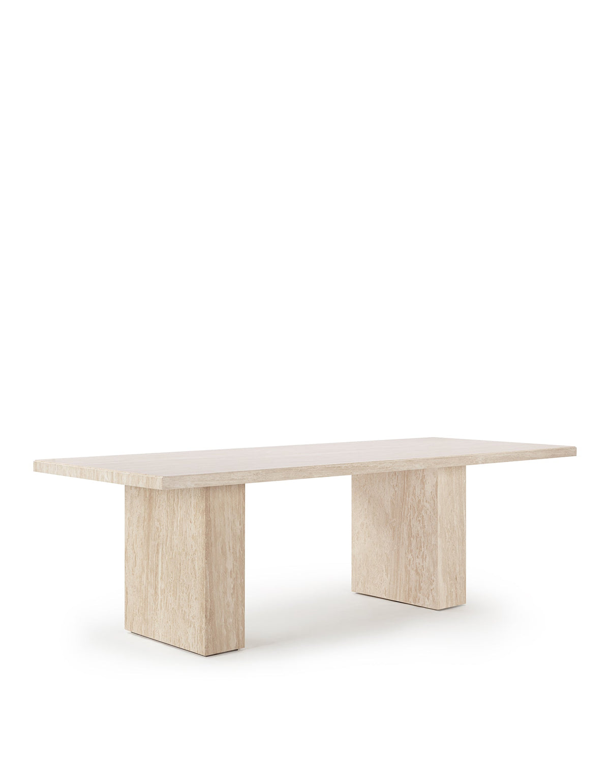 Enzo 98-Inch Travertine Dining Table | FINAL SALE