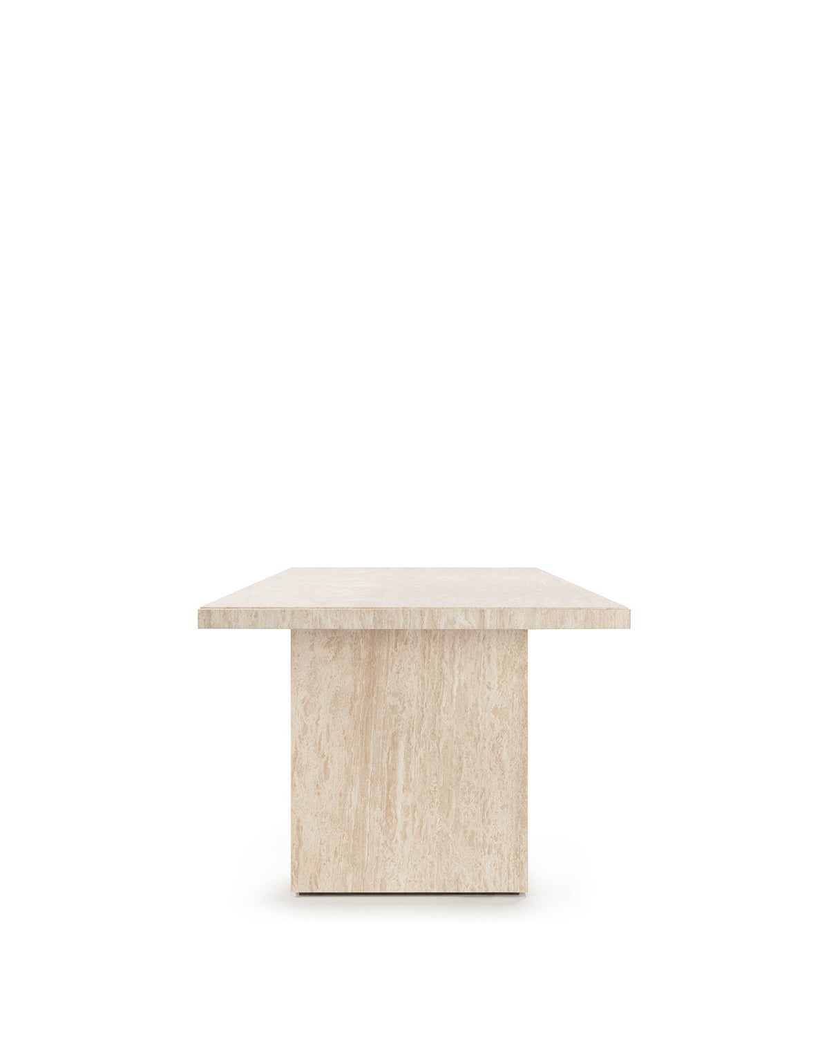 Enzo - Enzo Dining Table, Travertine, 98in | FINAL SALE