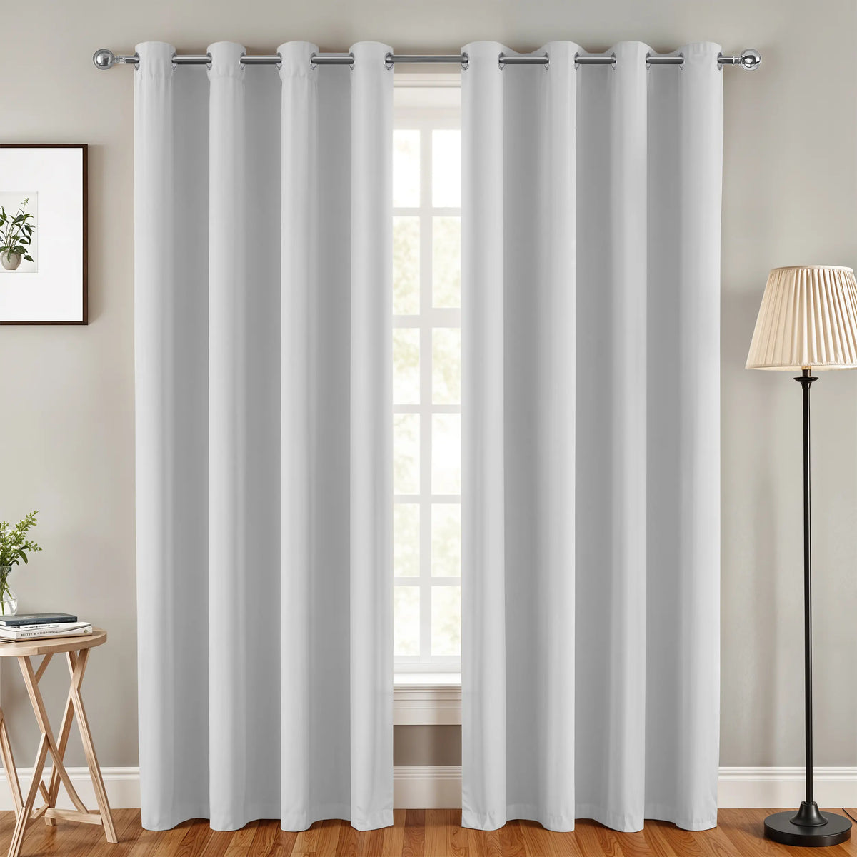 Lux Decor Thermal Insulated Room Darkening Curtains – Heavy-Duty Soundproof Grommet Drapes for Privacy and Comfort in Your Living Room