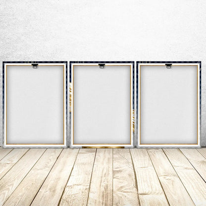 3-Piece Wooden-Frame Canvas Print Set
