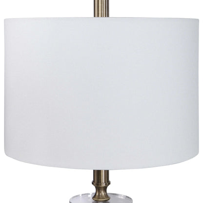 Aged Black Floor Lamp