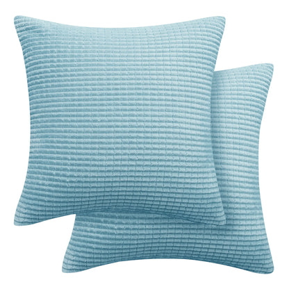 Elevate Your Home Decor with Deconovo's Luxurious Corduroy Stripe Throw Pillow Covers - Set of 2