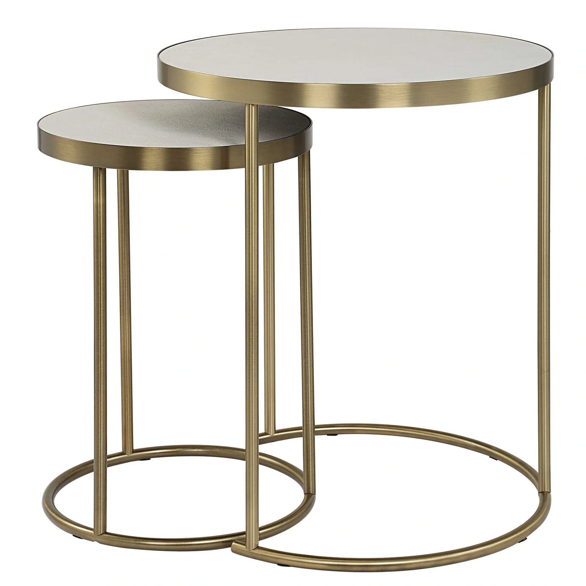 White Nesting Tables Set/2