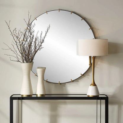 Industrial Iron Strap Mirror