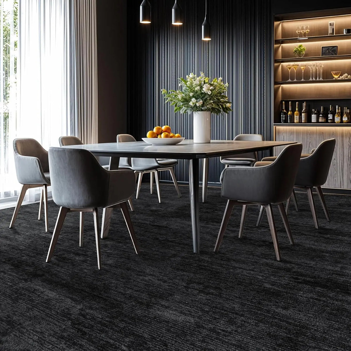 Shilucheng Ultra-Thin Washable Area Rug | 0.7mm Low Profile, Non-Slip Stain-Resistant | Vintage Boho Pattern