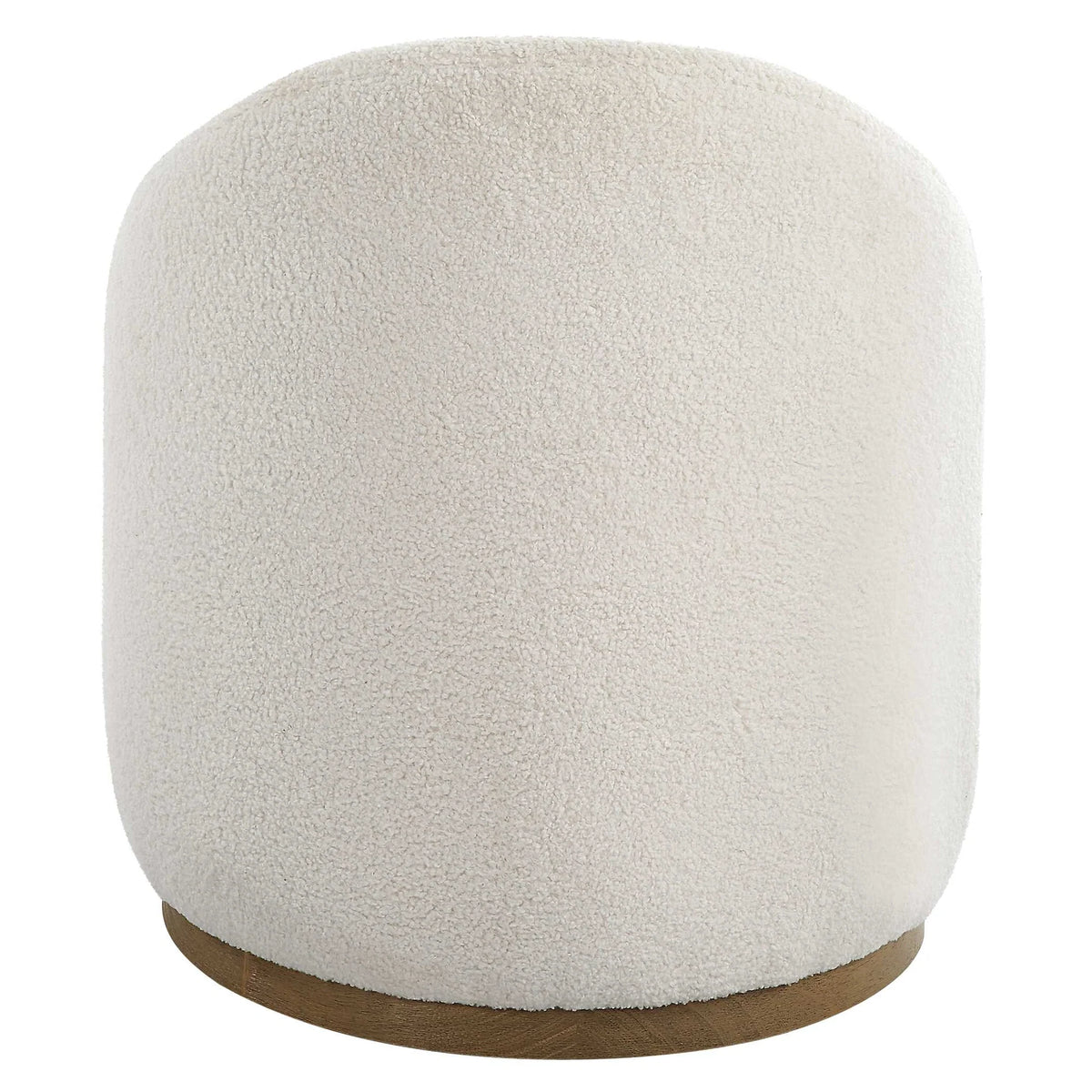 Swivel Sheepskin Ottoman