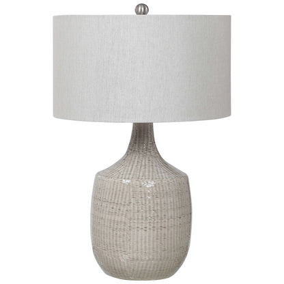 Light Gray Ceramic Table Lamp