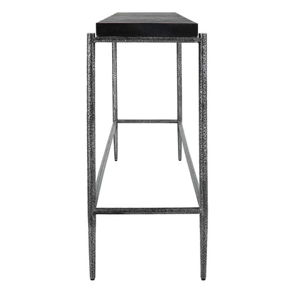 Black Concrete Console Table