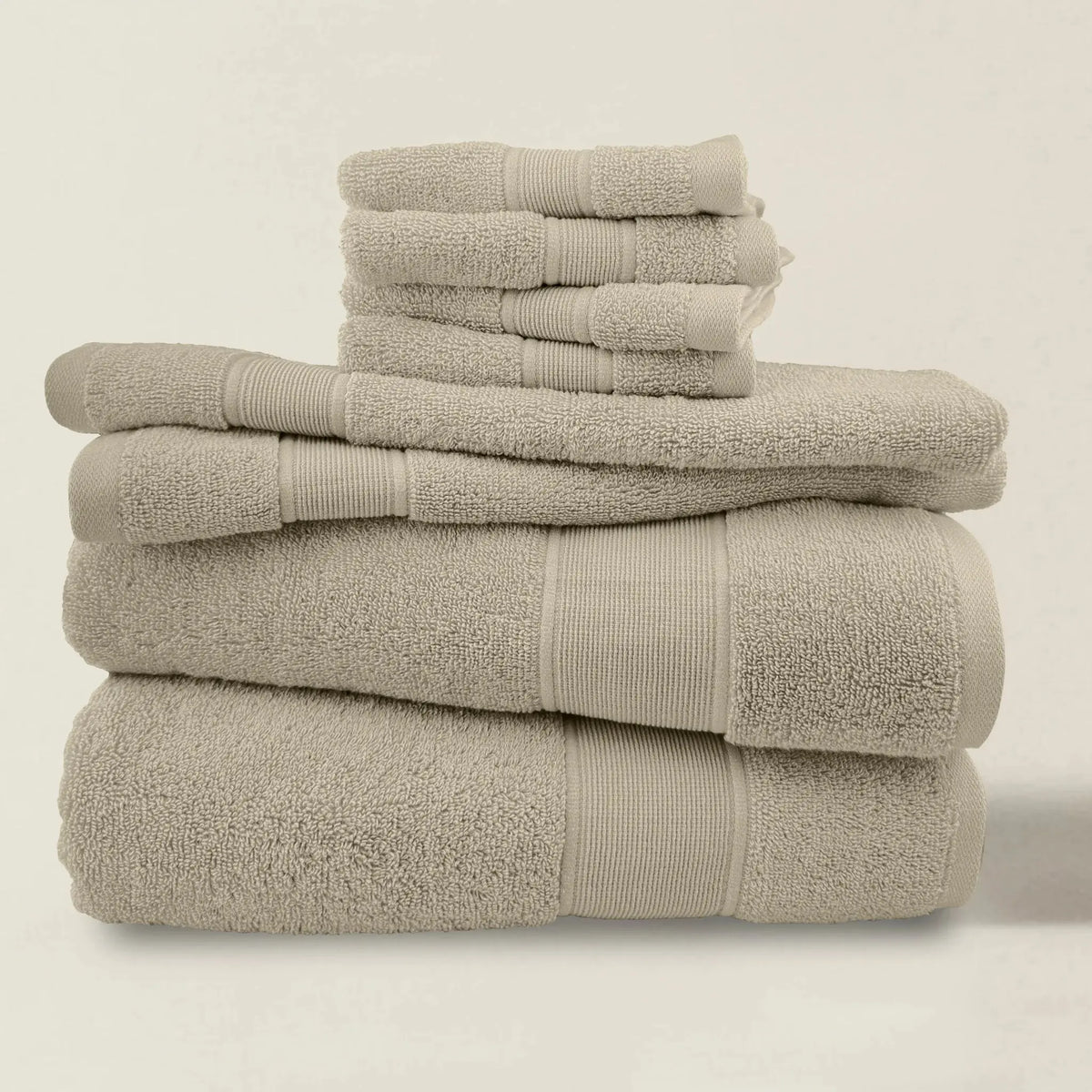 8-Piece Cotton Bath Towel Set | Complete Bathroom Set | Five Colours