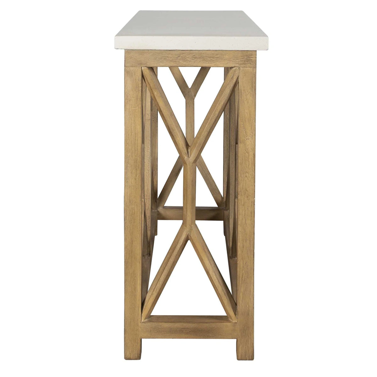 Ivory Stone Console Table