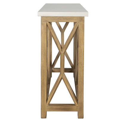 Ivory Stone Console Table