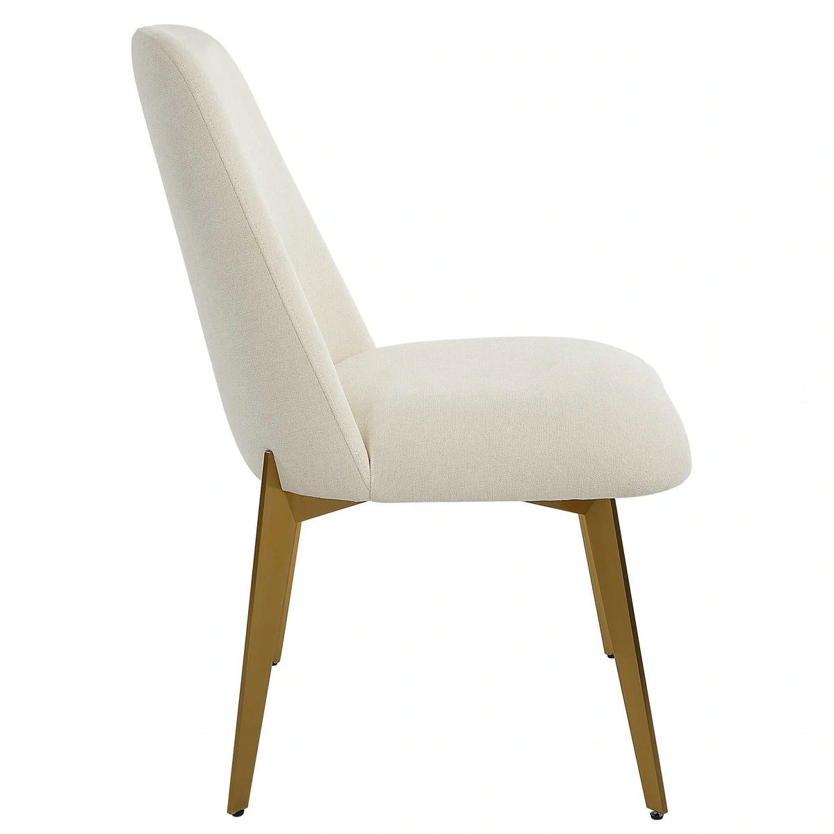 Off White Fabric Dining Chair