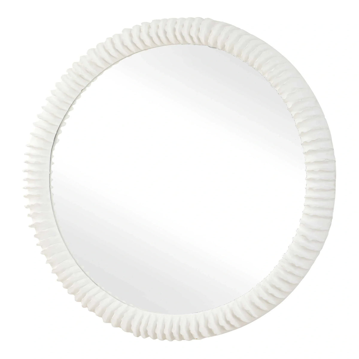 White Round Mirror
