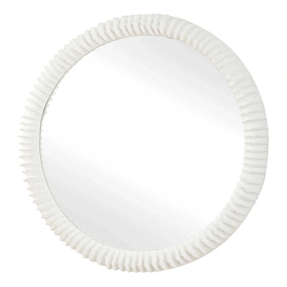 White Round Mirror