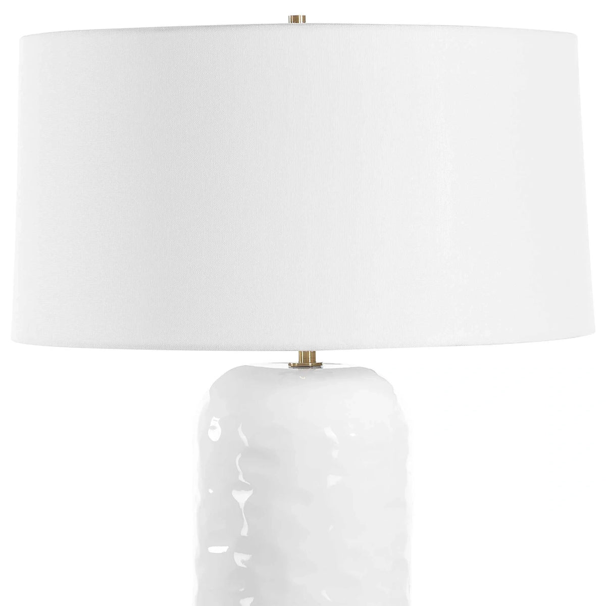 White Glaze Table Lamp