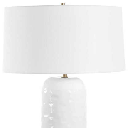 White Glaze Table Lamp