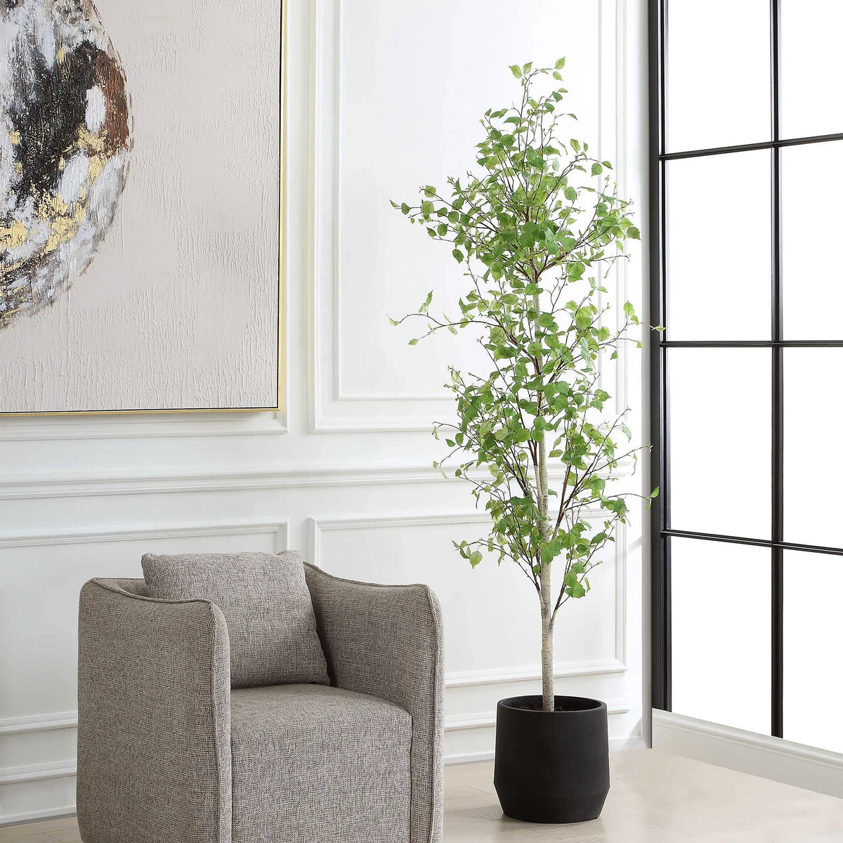 Potted Birch Tree