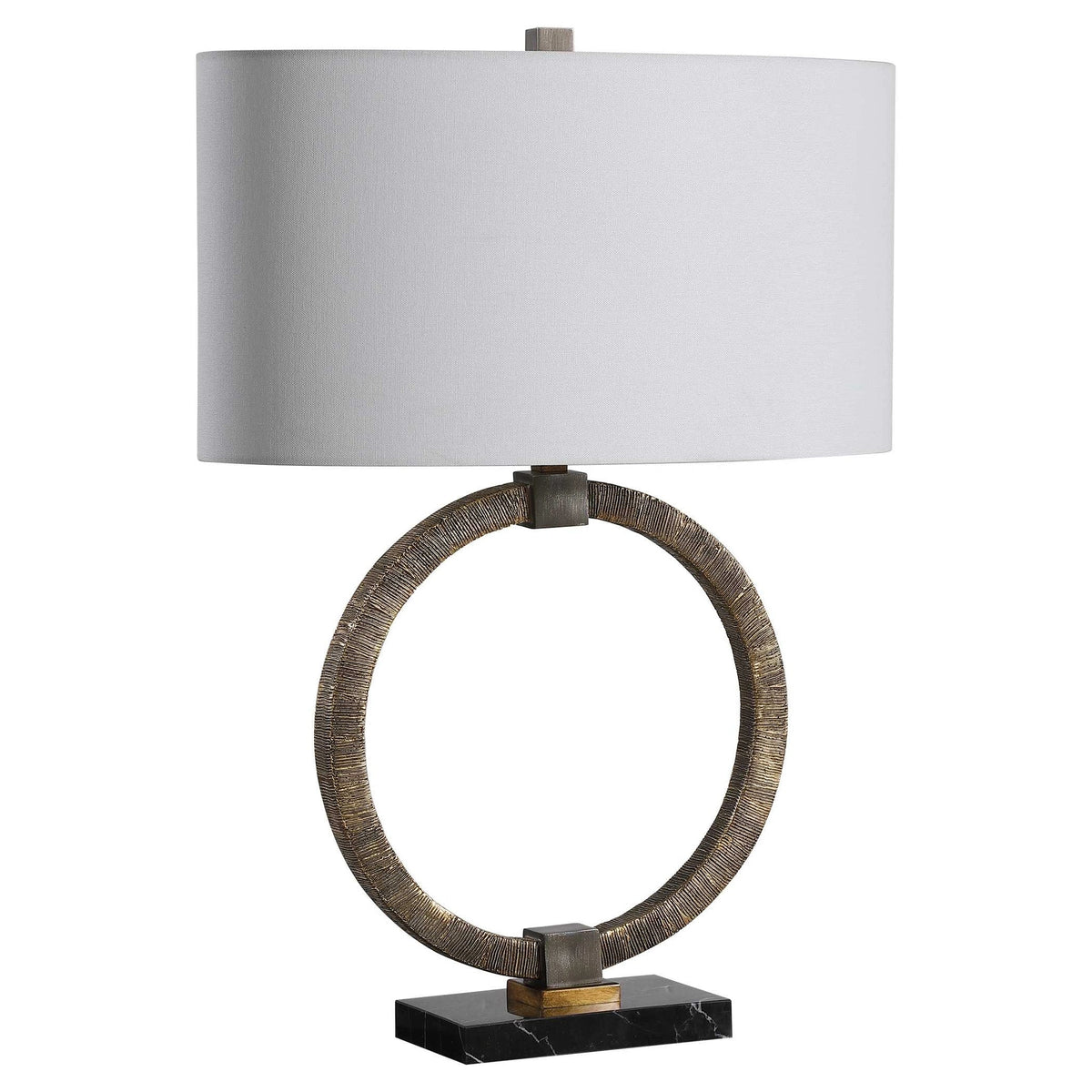 Antiqued Gold Bohemian Table Lamp