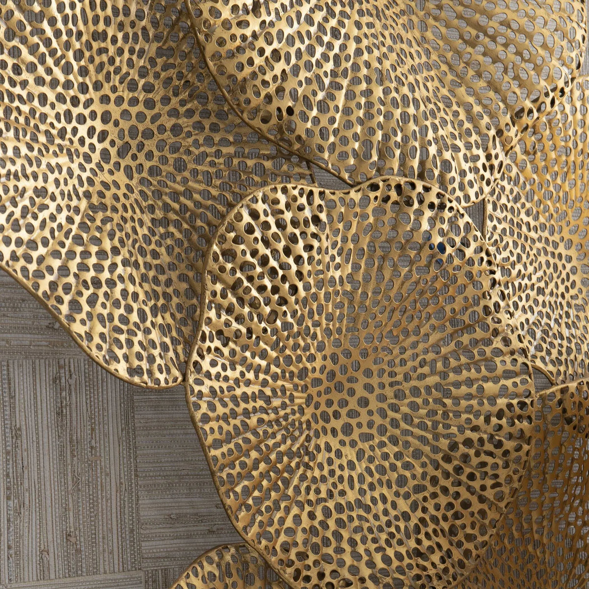Antiqued Gold Metal Wall Art