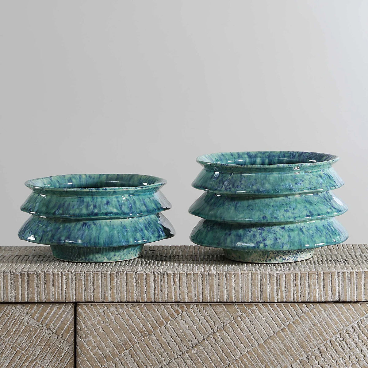 Blue Green Bowls Set/2