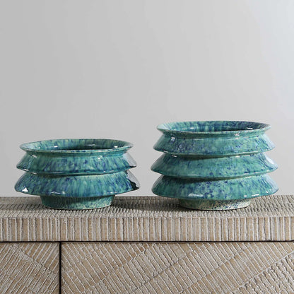 Blue Green Bowls Set/2