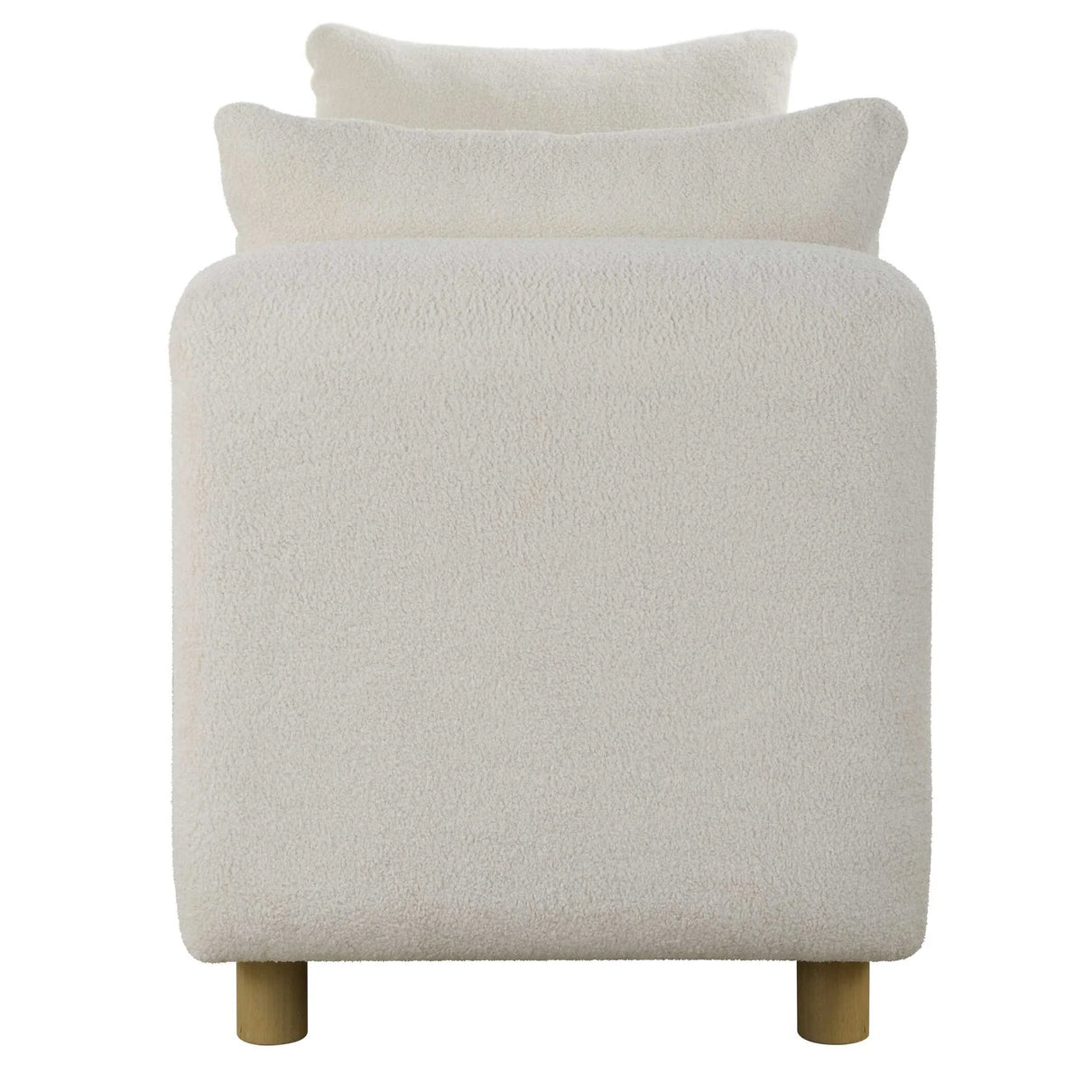 Oversized Ivory Bench