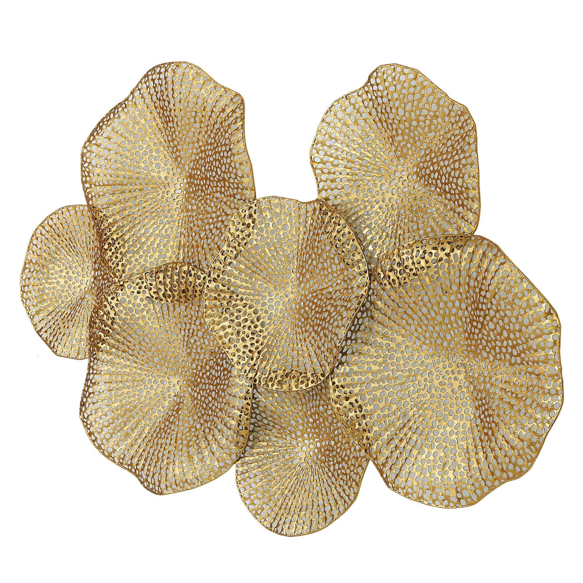 Antiqued Gold Metal Wall Art