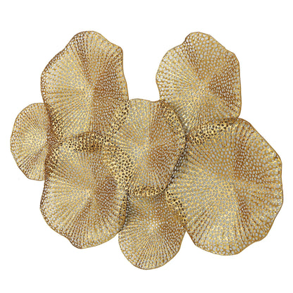 Antiqued Gold Metal Wall Art