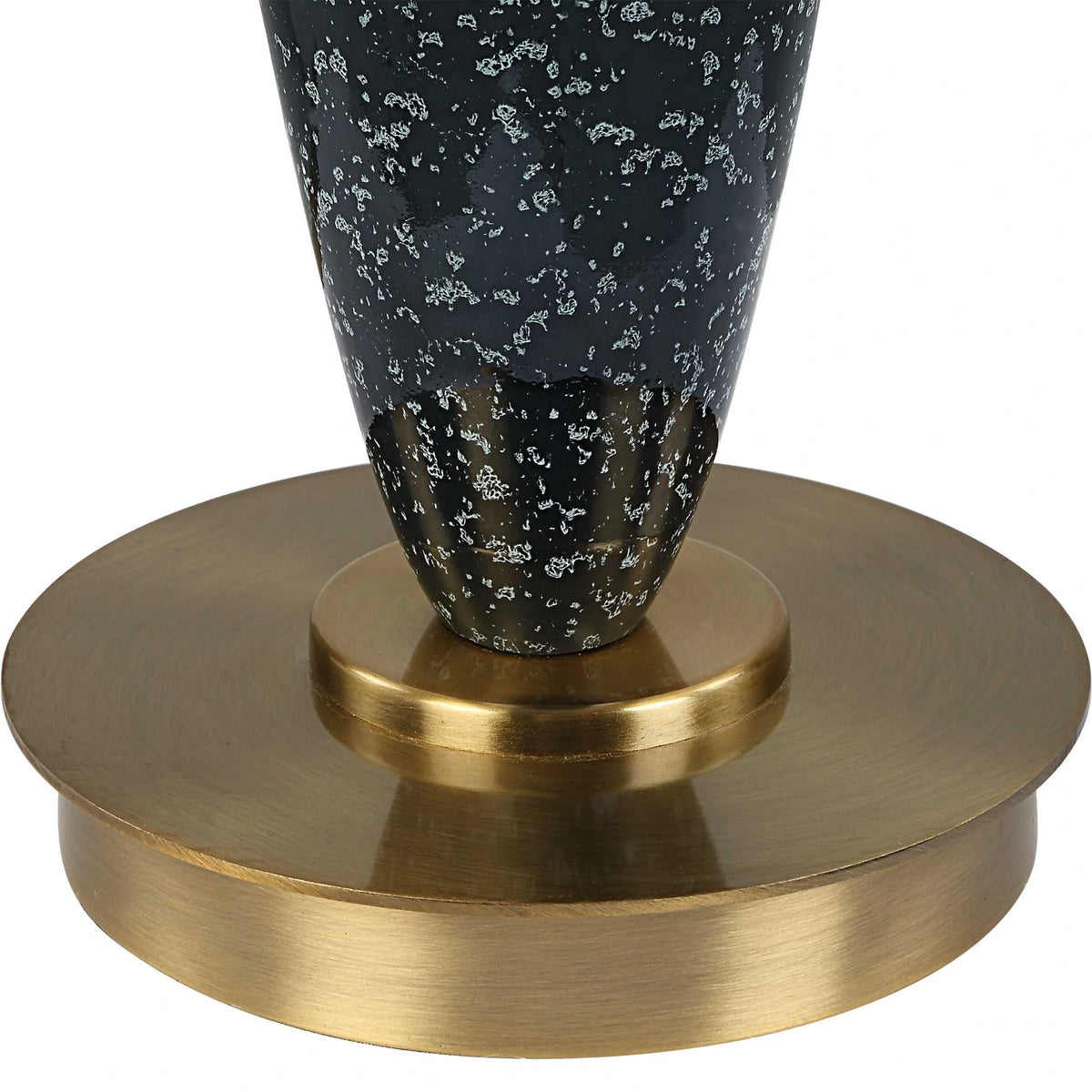 Navy Blue Polished Table Lamp