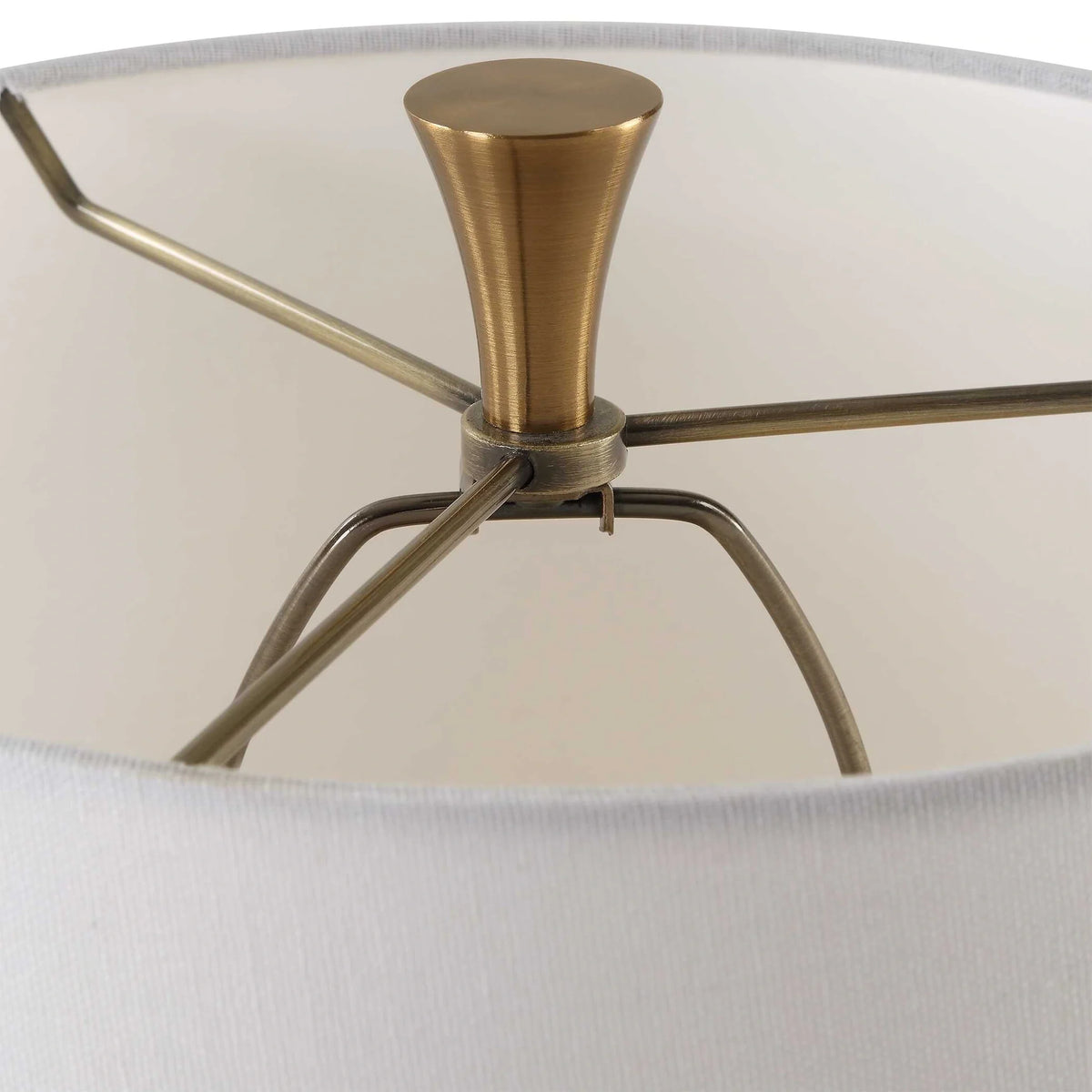 White Stone Table Lamp