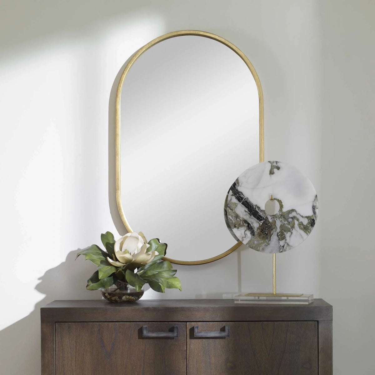 Minimalist Oval Mirror