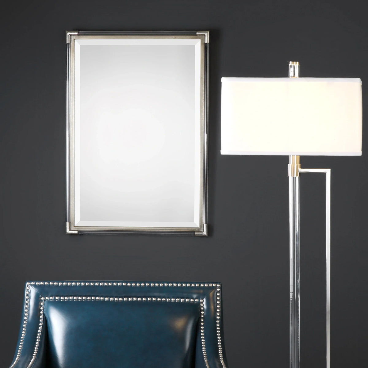 Metallic Silver Mirror