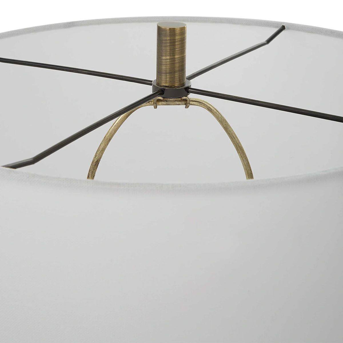 Glossy White Table Lamp