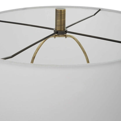 Glossy White Table Lamp