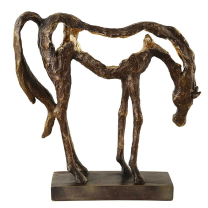 Grazing Horse Sculpture