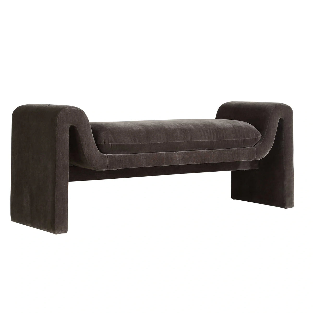 Modern Charcoal Bench