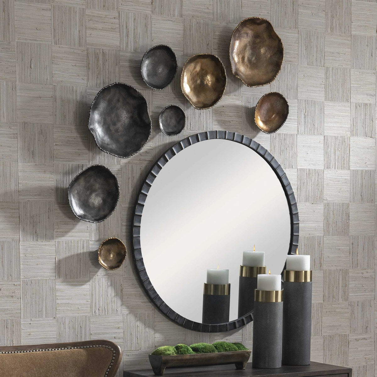 Nickel Wall Decor Set/4