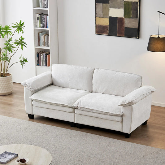 [Bellemave] Modular Sectional Loveseat Sofa, 2-Seat Chenille Couch with Washable Zipper Cushion Covers for Living Room