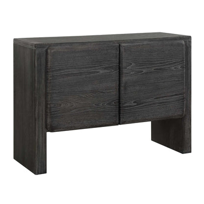 Dark Stain 2 Door Cabinet