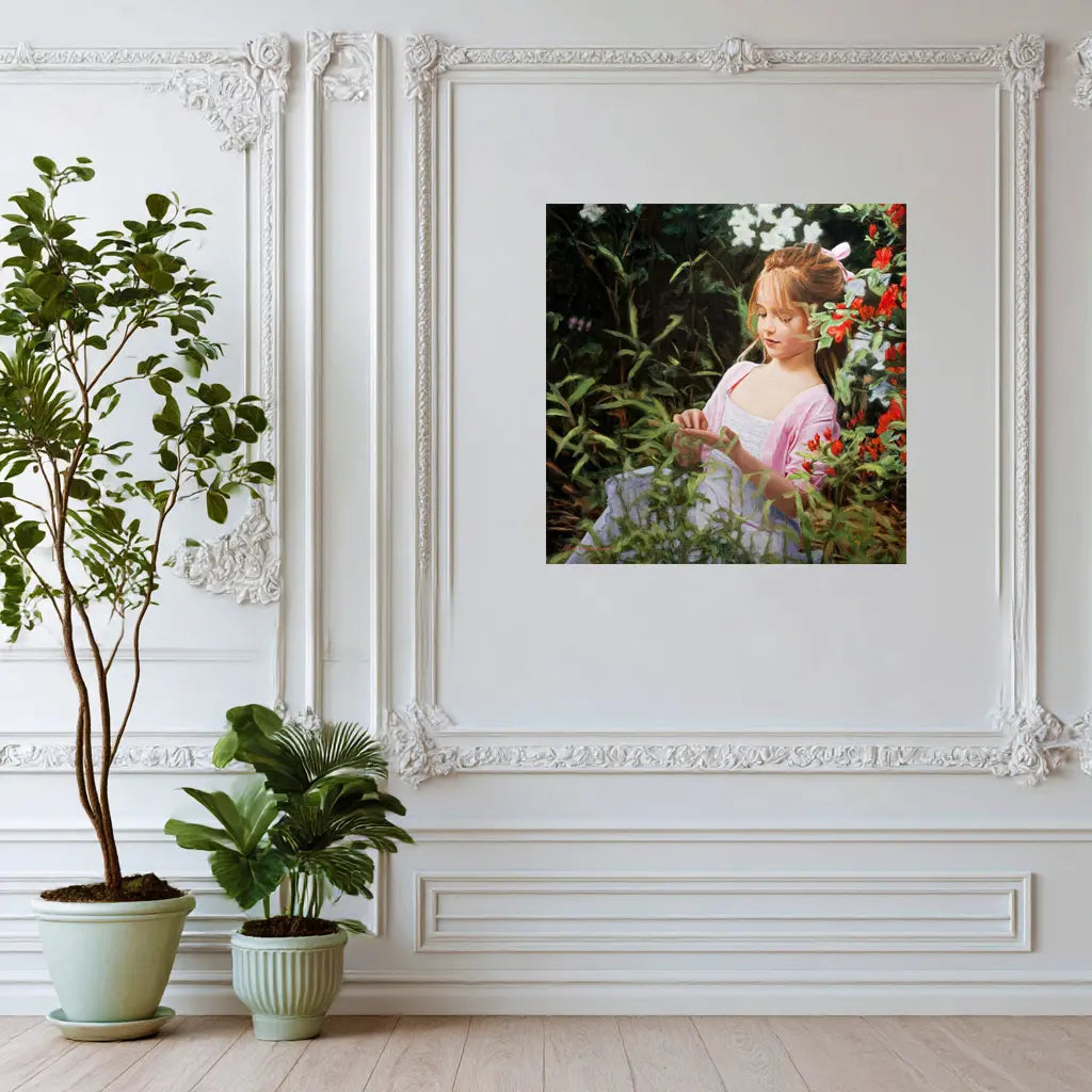 'Lady Bug' Canvas Print by Mark Lovett Studio - Wall Art for Kid's Room Decor, Vibrant Oil Painting Reproduction