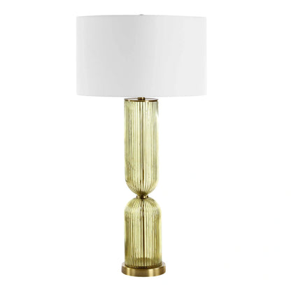 Olive Glass Table Lamp