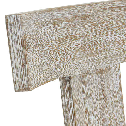 Whitewashed Wood Counter Stool
